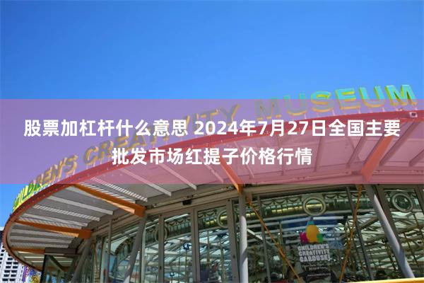 股票加杠杆什么意思 2024年7月27日全国主要批发市场红提子价格行情