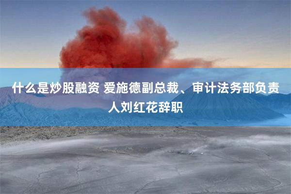 什么是炒股融资 爱施德副总裁、审计法务部负责人刘红花辞职