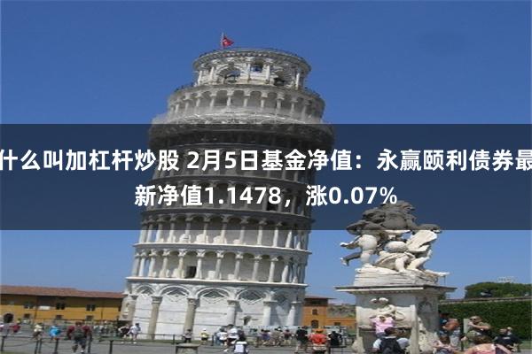 什么叫加杠杆炒股 2月5日基金净值：永赢颐利债券最新净值1.1478，涨0.07%