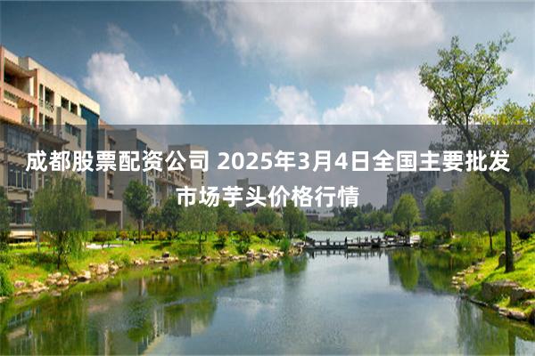 成都股票配资公司 2025年3月4日全国主要批发市场芋头价格行情